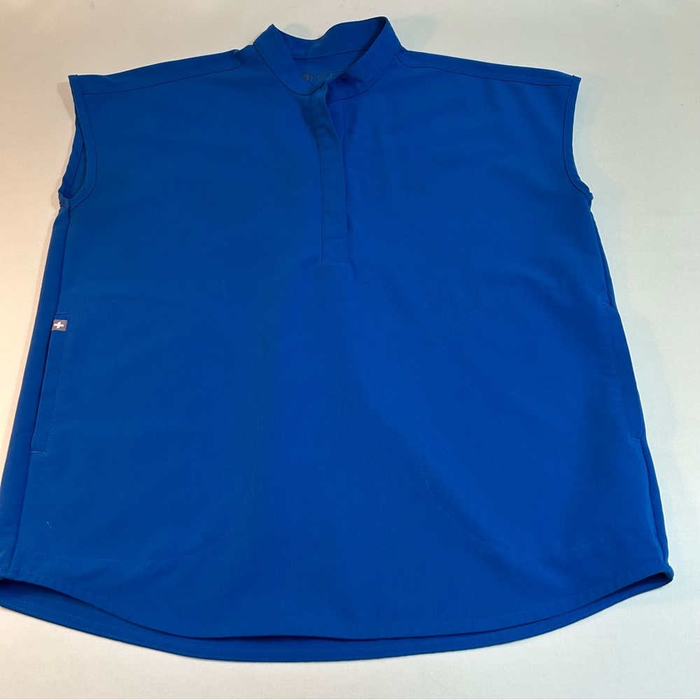 Figs Women’s Technical Collection Scrub Top PO#2840 Royal Blue